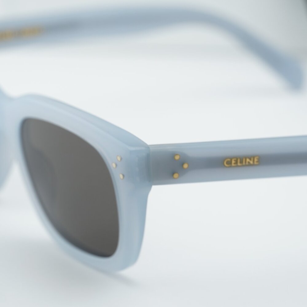Celine CL40232I 20A Rectangle Sunglasses - Glossy Grey/Grey - Picture 9 of 10